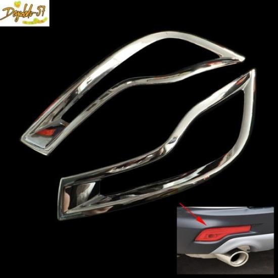 Pair For Honda CRV 2017- ABS Chrome Rear Fog Light Lamp Cover Trim New