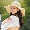 Good goods travel beach big brim straw hat summer seaside foldable sun hat women's sun protection