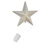 Night 11in Clip-On Christmas Tree Topper, Illuminated LED Acrylic Star With Sparkling Lights, Glowing Night Light For Holiday Decor