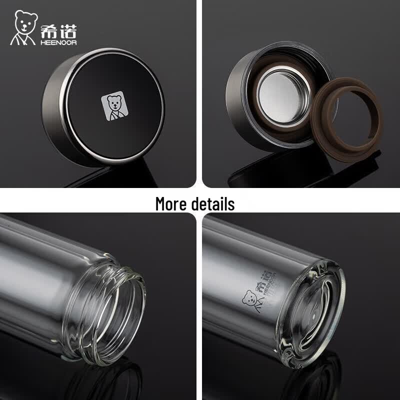 Heenoor Double-Layer Insulated Glass Cup