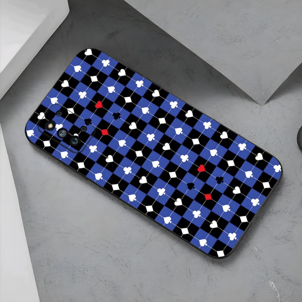 Poker Card Back Design Phone Case For Samsung S26 S25 Edge S24 S23 S22 S21 S20 Ultra Plus Fe Galaxy Silicon Cover