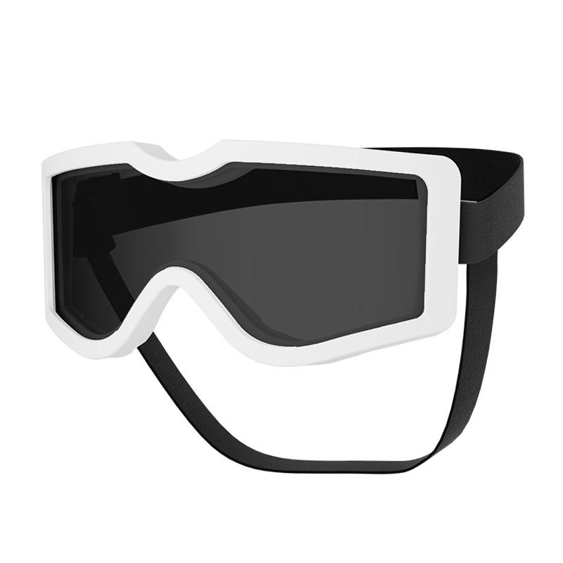 

2026New pet glasses, dog sunglasses, medium and large dog eyeglasses, outdoor sun protection dog goggles#3017 White Frame Gray Piece