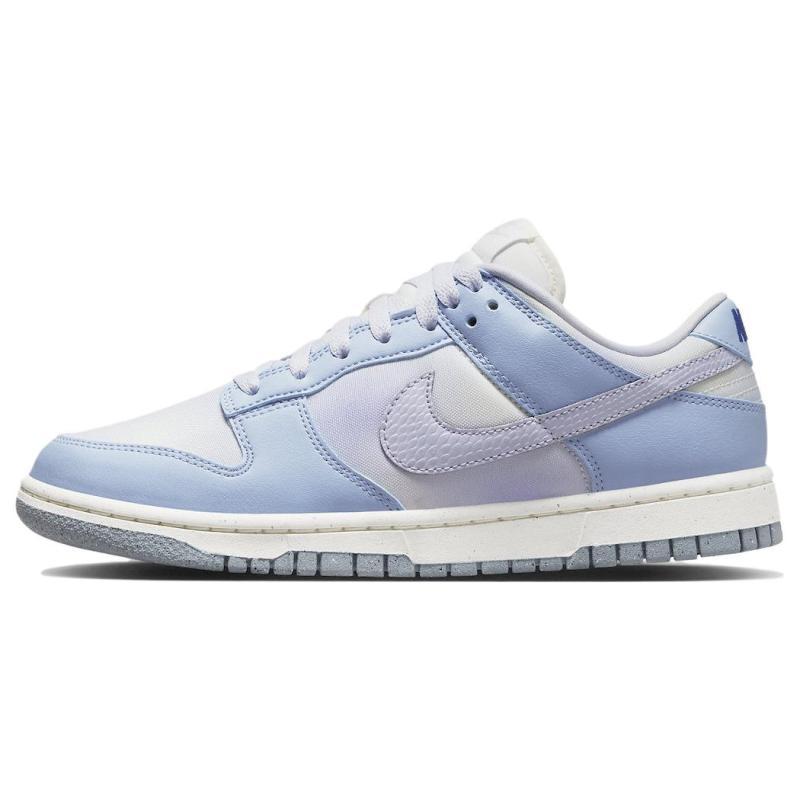 Nike Dunk "Blue Canvas" canvas comfortable and versatile low-top skate shoes for women in blue and white