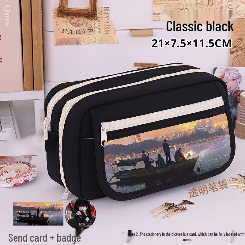 2025 Tomb Raider Pencil Case: Large Capacity, Nine Layers, Stylish Ita Bag for Students
