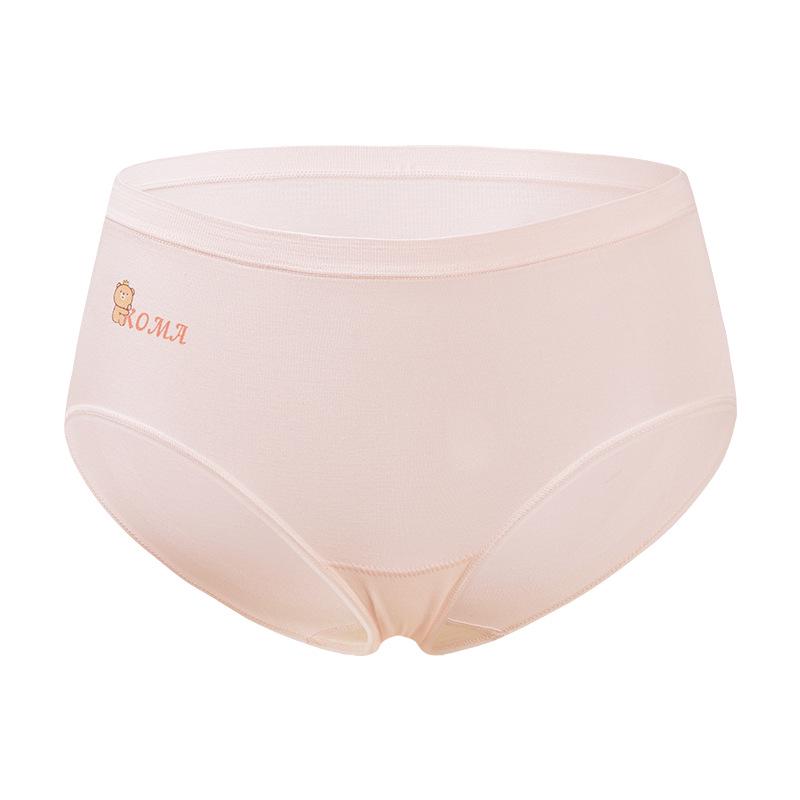 Seamless Girls' Cotton Silk Underwear: Breathable, Antibacterial, Printed Triangle Panties