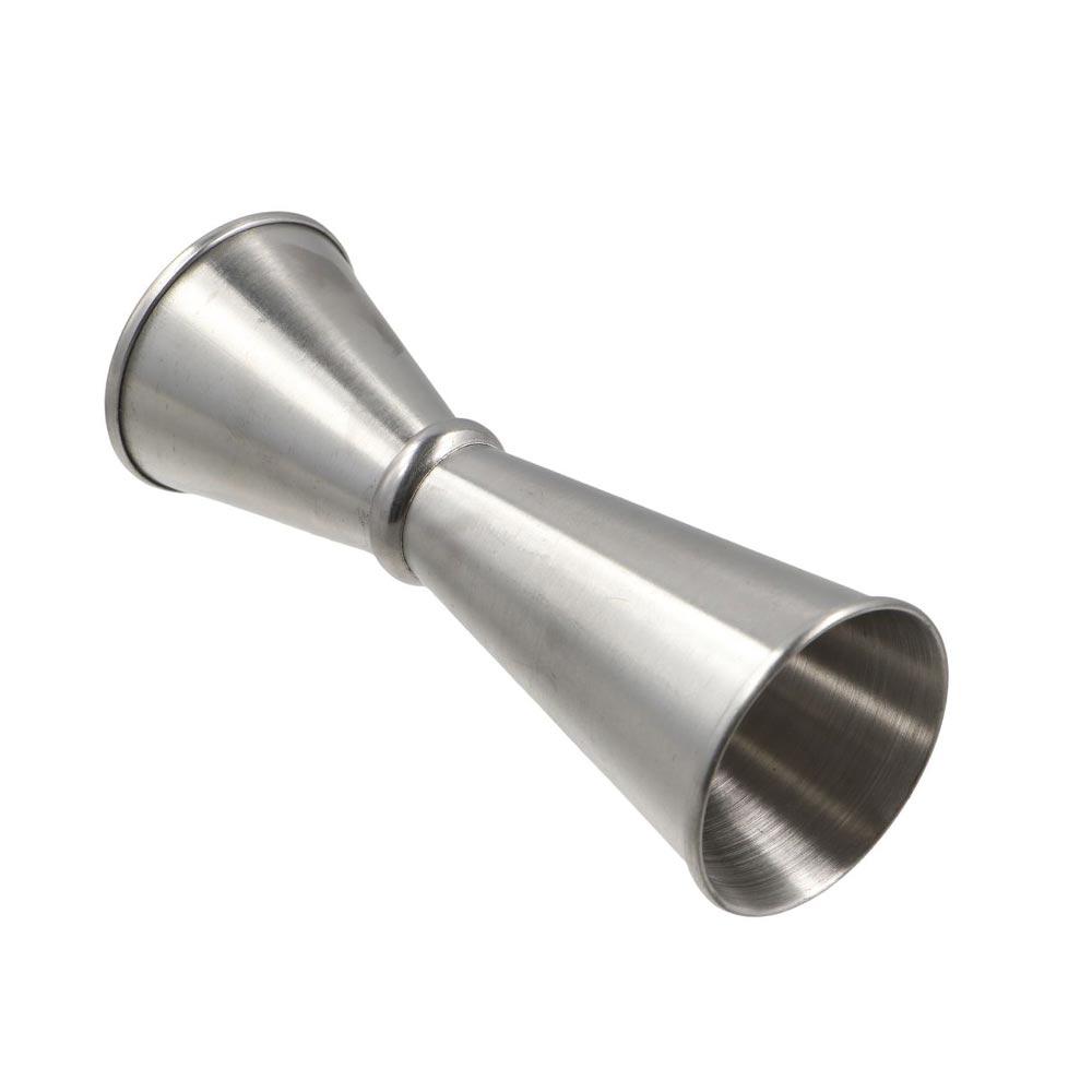 Rolled Cup Edge Cocktail Jigger Dual Shot Ounce Cup Stainless Steel Measuring Cups  Brandy