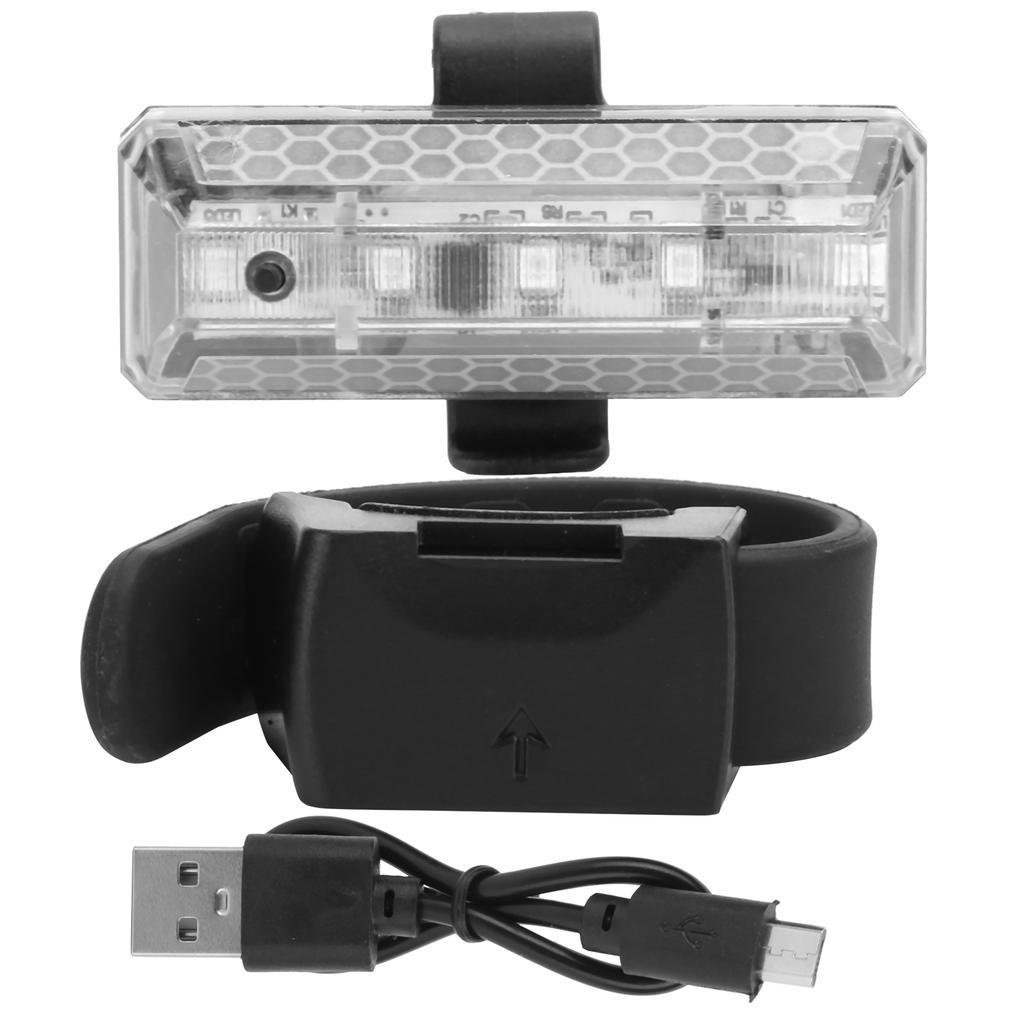 USB Charging   Taillight Cycling 5LED Light   Reflective Cycle Warning Lamp