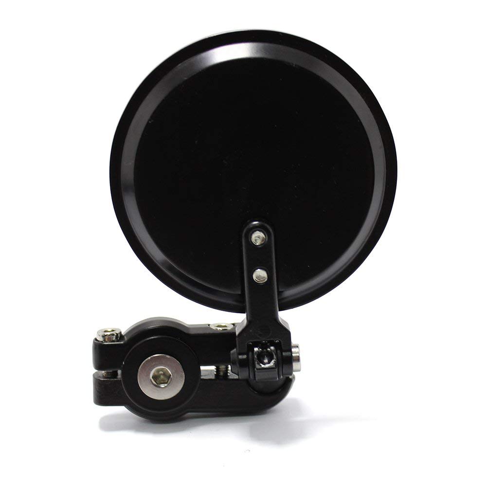 Zpětné zrcátko Karun pro motocykl, Univerzální zpětné zrcátko pro motocykl, Zrcátko do konce řídítek, CNC kulatý tvar, Levé a