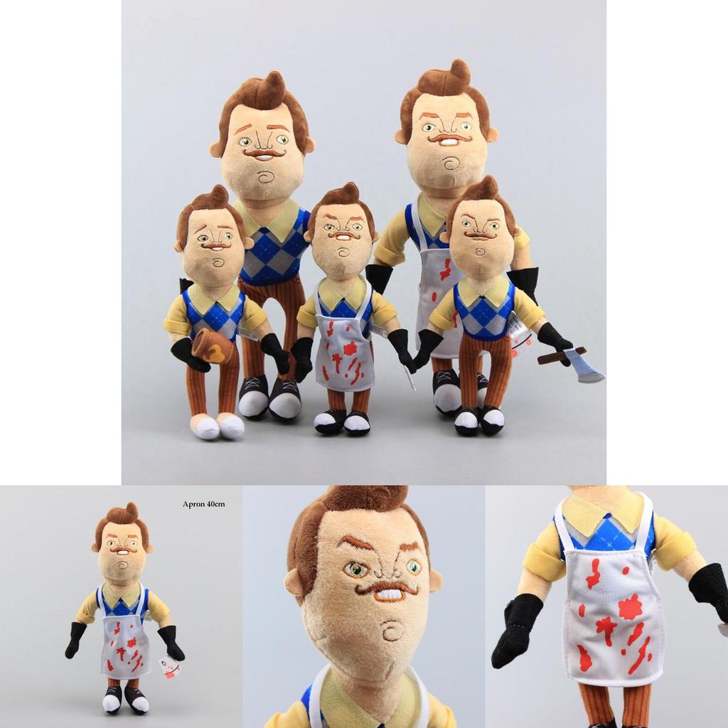 Neighbor Hello 5 Flashlight Butcher Neighbor Plush Figure Toy Doll Stuffed