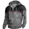 Men  Leisure  Fashion  Hooded Hood  Zipper  Hoodie