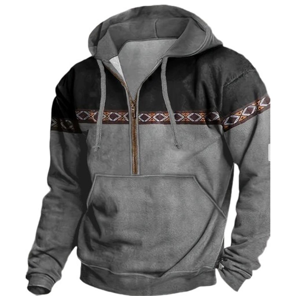 Men  Leisure  Fashion  Hooded Hood  Zipper  Hoodie