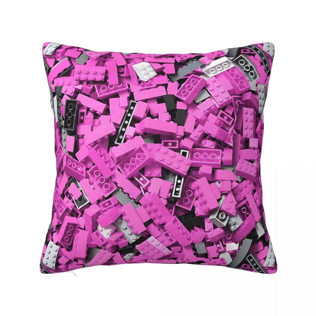 Building Blocks Loads Of Bricks Blue Square Pillow Cases Cushion Covers Awesome Polyester Decor Pillowcover for Car 18x18