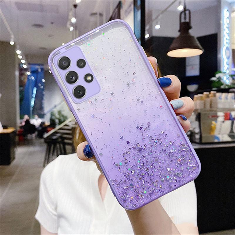 Full Lens Protection Case for Samsung Galaxy S22 Plus S21 S23 Ultra S20 FE Sequins Bling Glitter Cover