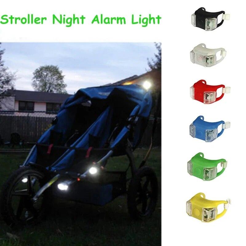 2Pcs Baby Stroller Night Alarm Light LED Caution Lamp Outdoor Remind Security Safety LED Flash Warning Lamp