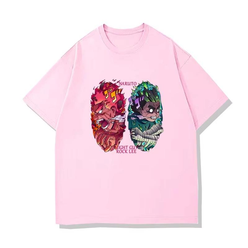 Naruto  Print mens and womens cotton Tshirts 2026 summer  Cartoon pattern Loose casual shortsleeved top S