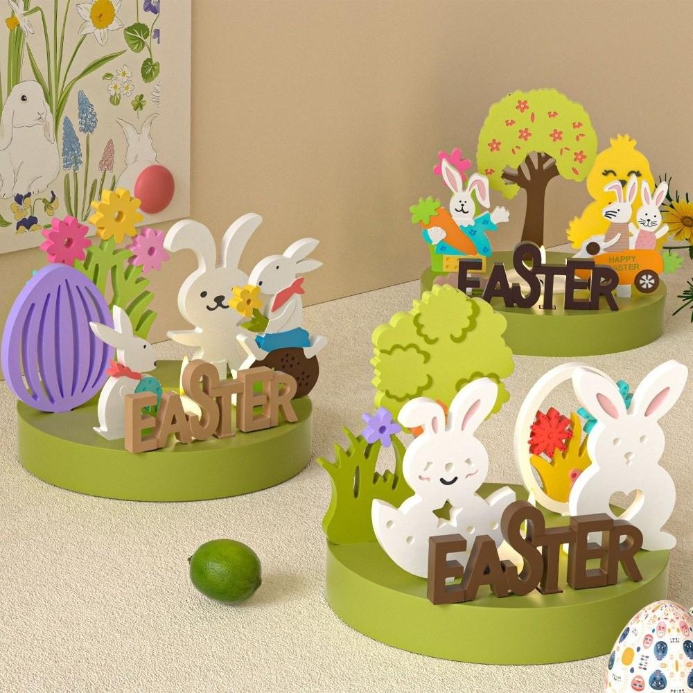 Non-Stick Easter Candle Holder Mold Flexible Gypsum Mold Spring Renewal Mold Heat Resistant Silicone Insert Mold Home Gift