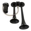 12V 185dB Super Loud Five Trumpet Musical Air Horn with Compressor Black for Trucks Cars