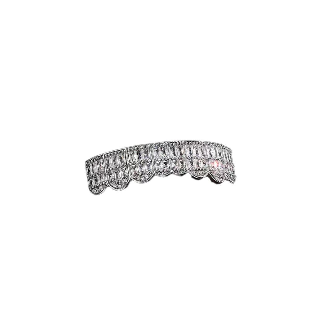 

Unisex Full Diamond Trapezoid Square Hip Hop Grill