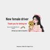 New Female Driver Fun Reflective Waterproof Car Stickers – Rear Windshield Sun Protection
