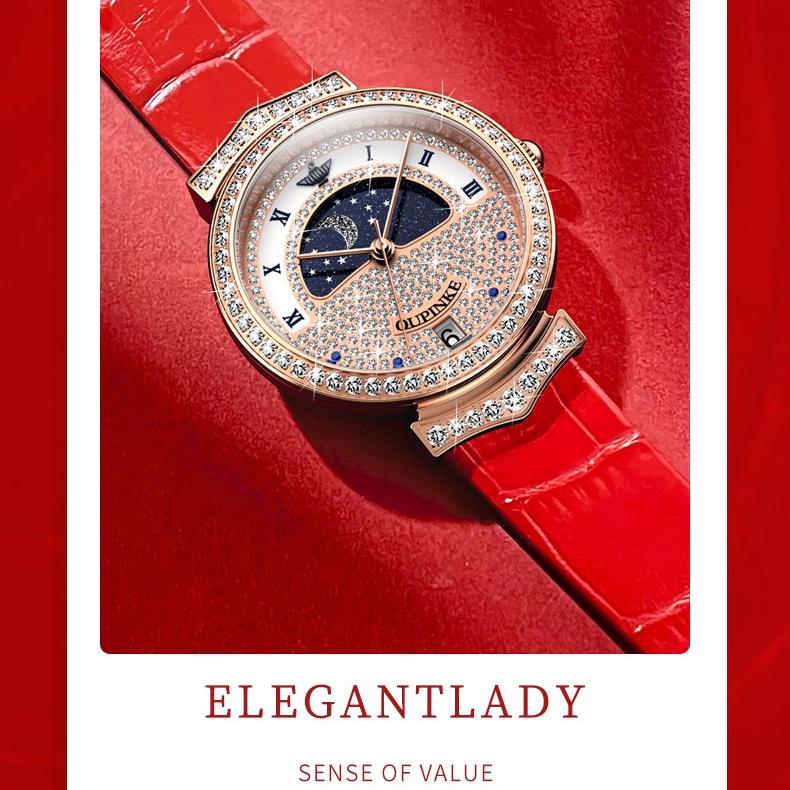 OUPINKE Brand Watches Fashion Full Star Flash Diamond Waterproof Quartz Watch Women's Watch Women's Watch