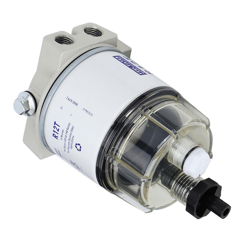 R12T Boat Marine Rotation Fuel Filter Water Separator Fits for Speedboat