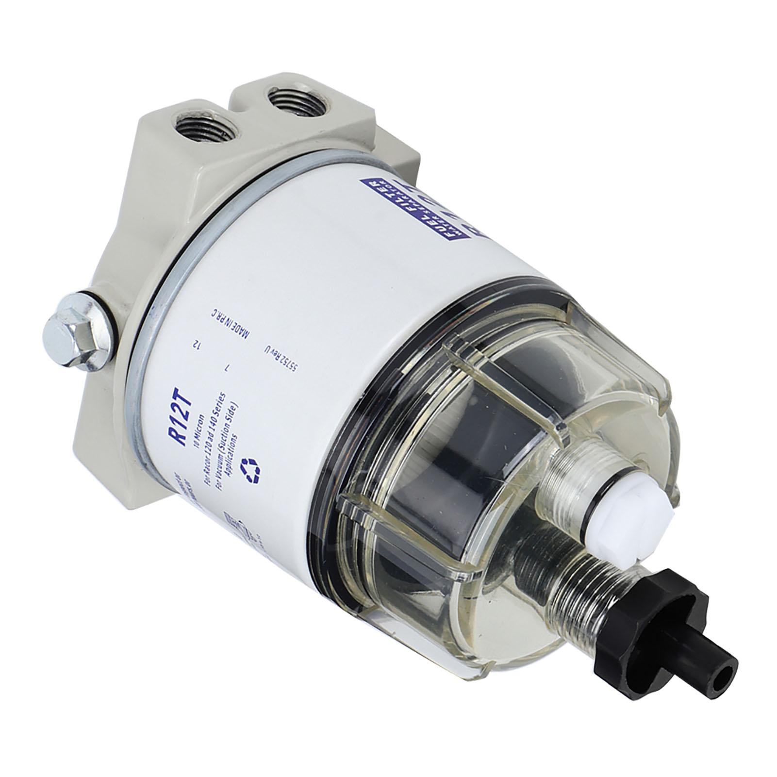 

R12T Boat Marine Rotation Fuel Filter Water Separator Fits for Speedboat белый