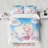 Softville Cozy Town 3PC Bedding Sets Lop Rabbit Snuggling a Cloud Pill Pint Duvet Cover No Filling Cartoon Style Queen King Size