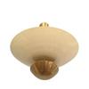 Mid Century 6 Light Sputnik Chandelier | Raw Brass Ceiling Flushmount Pendant Light Fixture