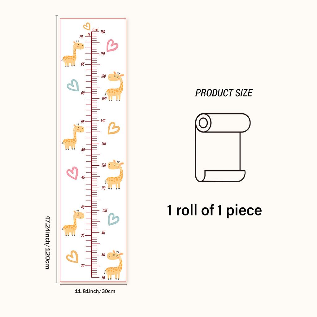 Höhe Wandaufkleber Selbstklebend Durchscheinend Kinder Messaufkleber Höhe Wandaufkleber Kinderzimmer Wanddekoration
