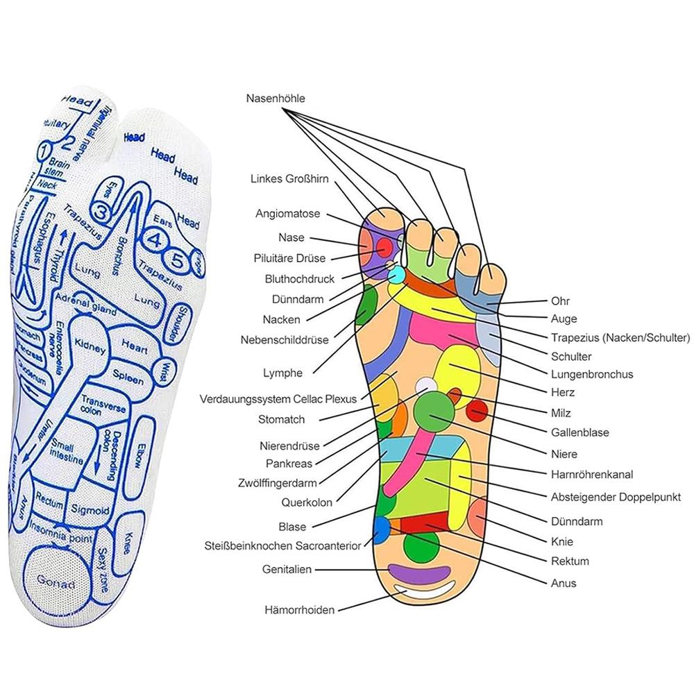 Foot Massage Socks Foot Reflexology Socks with Massage Tools(Women - Small)