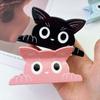 1pc Summer new cute cat scratch clip cartoon fresh hair clip, back of the head dished hair shark clip hair accessory