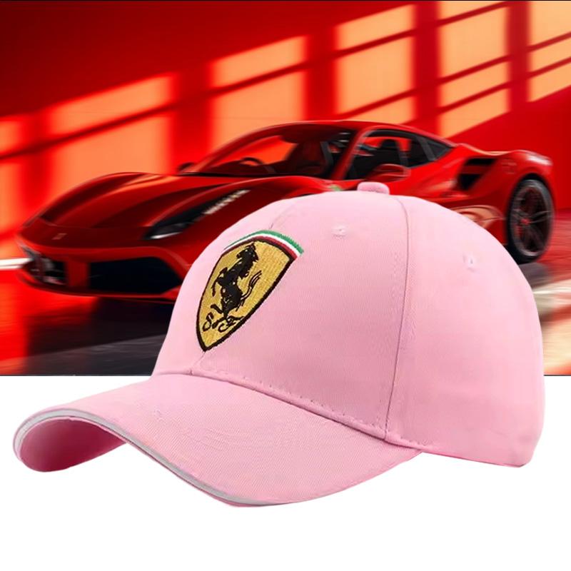 For Ferrari F1 Team Men's and Women's Casual Cap Embroidery Emblem High-end Fashion Outdoor Sports Caps Racing Fans Baseball Hat HS6