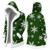 Men's Casual Snowflake Print Winter Jacket for Outdoor Travel and Everyday Wear