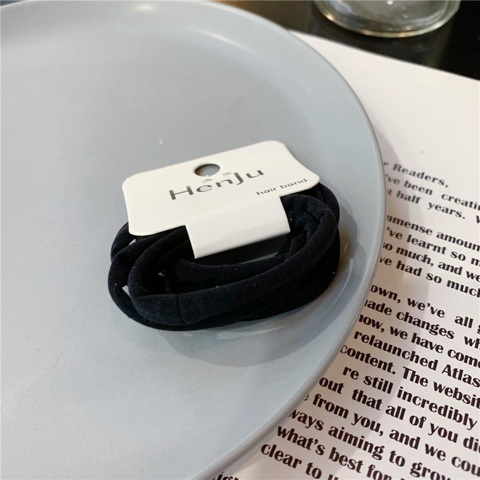 

6 шт./лот Эластичные резинки для волос Женские резинки для волос Элегантные Высокоэластичные Однотонные Резинки для волос для девочек Аксессуары для волос