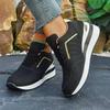 Women's Sneakers Luxury Rhinestone Casual Fashion Thick Bottom Non-slip Women's Lace-up Sports Running Shoes
