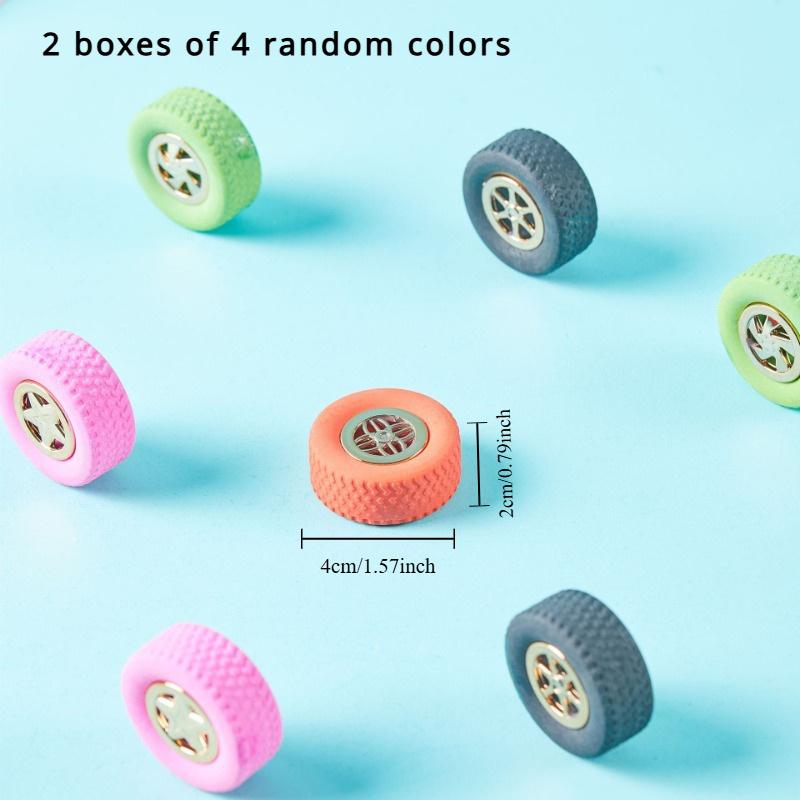 2 krabičky po 4 kusech guma na pneumatiky kreativní tvar guma školní potřeby - Vyrobeno z TPR materiálu pro ochranu životního prostředí