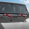 Vordere Windschutzscheibenwischerblatt-Zierabdeckung Rot für Jeep Wrangler JK 2007-17