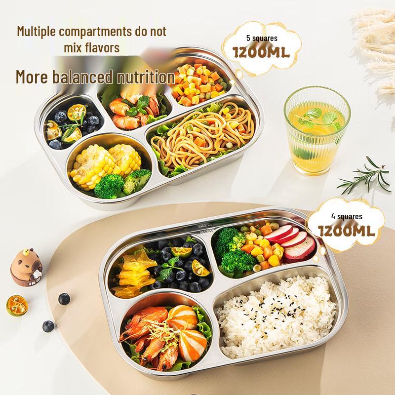 maxcook Stainless Steel Compartmented Lunch Box