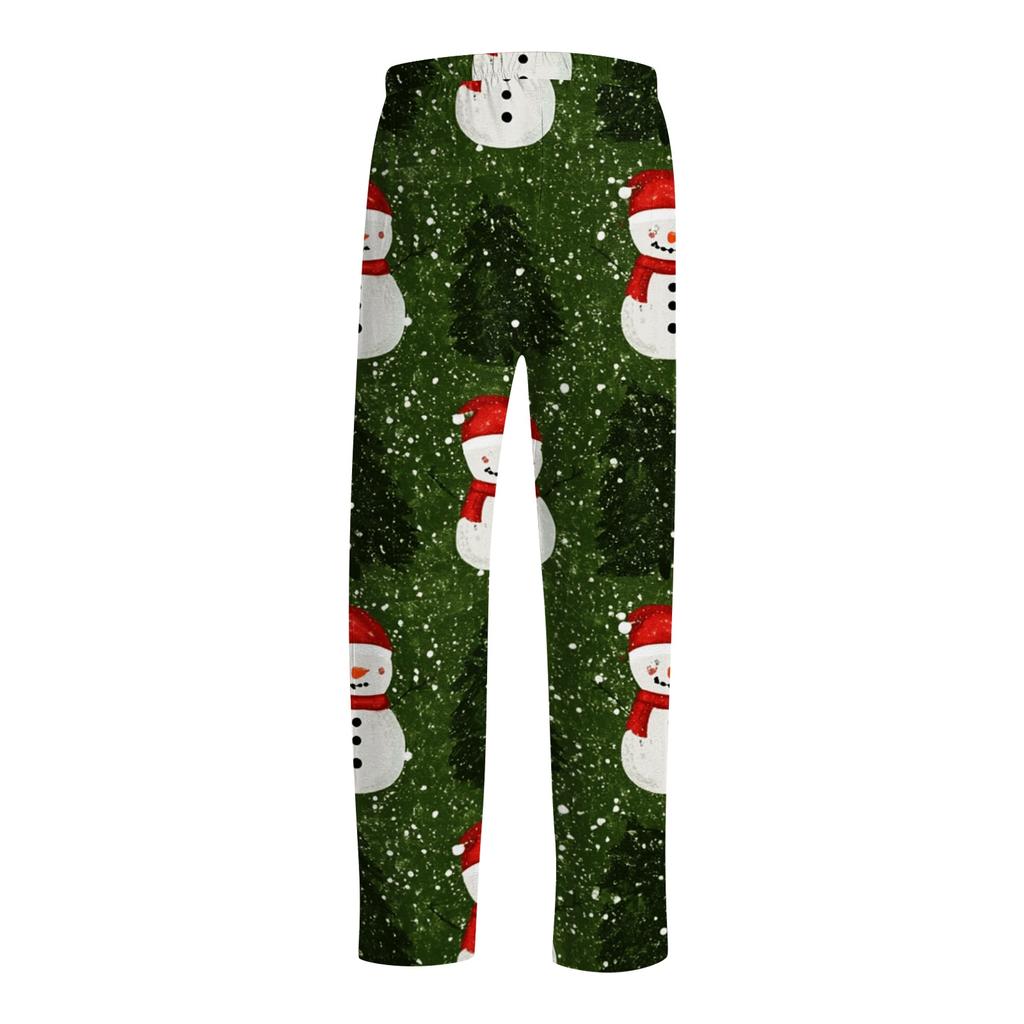 Men's Christmas Print Pajama Pants for Casual Lounging and Sleep