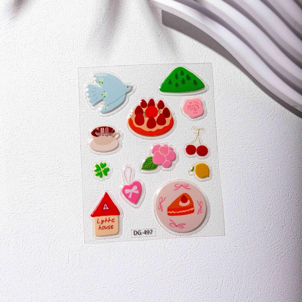 Cyansea 3D DIY Fruit Pattern Jelly Stickers for iPad, Phone & Computer Cases