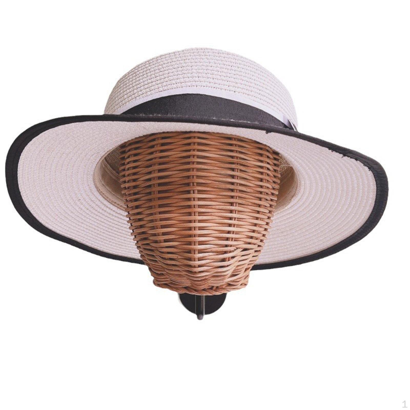 

Манекен голова настенное крепление для шляпы стойка гладкая прочная, экономящая место, вешалка для хранения париков шляпы шапки