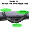 2pcs Black Roll Bar Grab Handles Non-Slip Handle Grip For 2021-2022 Ford Bronco