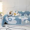 Jacquard Chenille Sofa Cover Cloth Sofa Blanket Cover Full Cover Universal Couch Towel Cover Dust Proof Sofa Cushion With Tassel