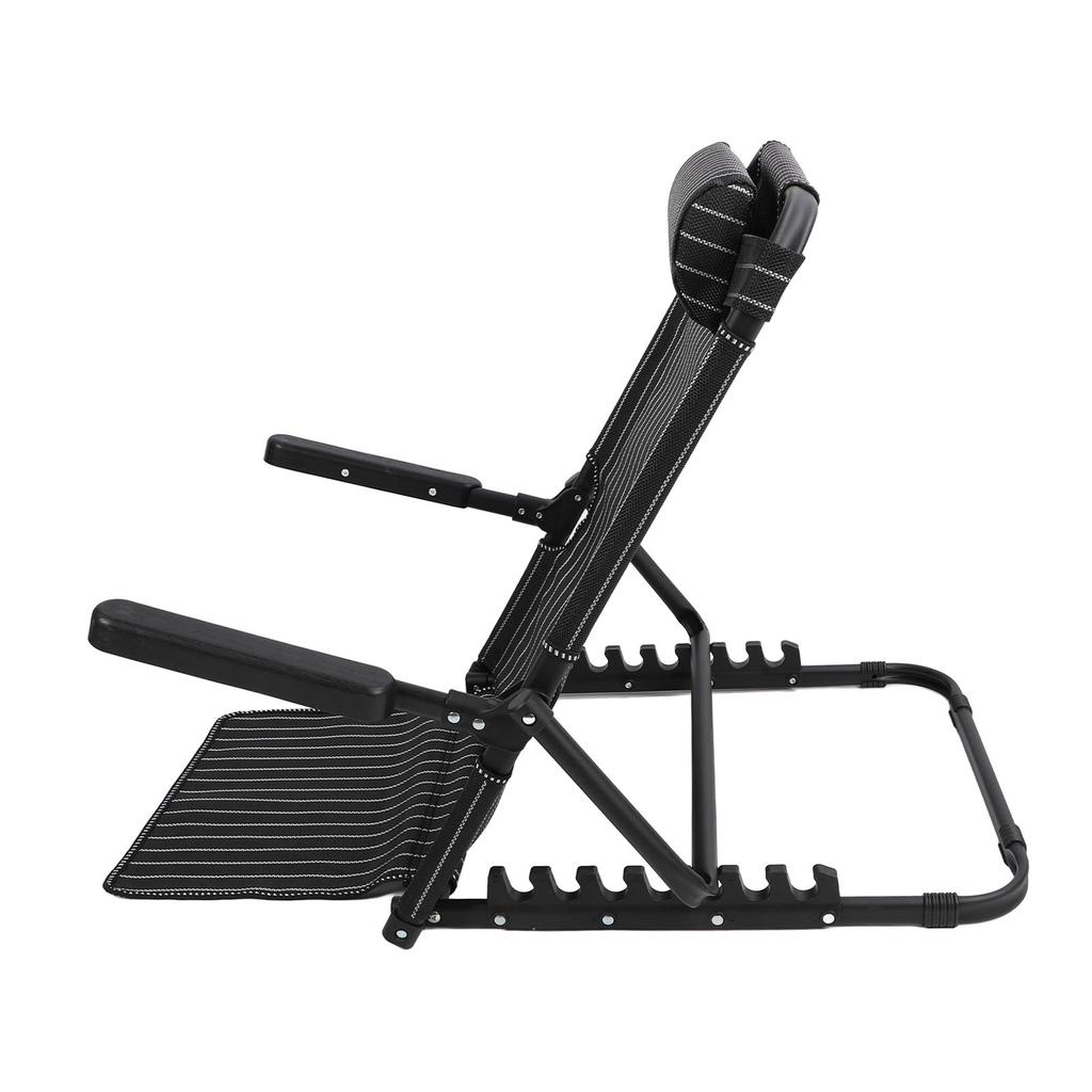 Lifting Bed Backrest with Headrest Armrests Portable Folding Multi Function 7 Positions Adjustable Sit Up Back Rest for