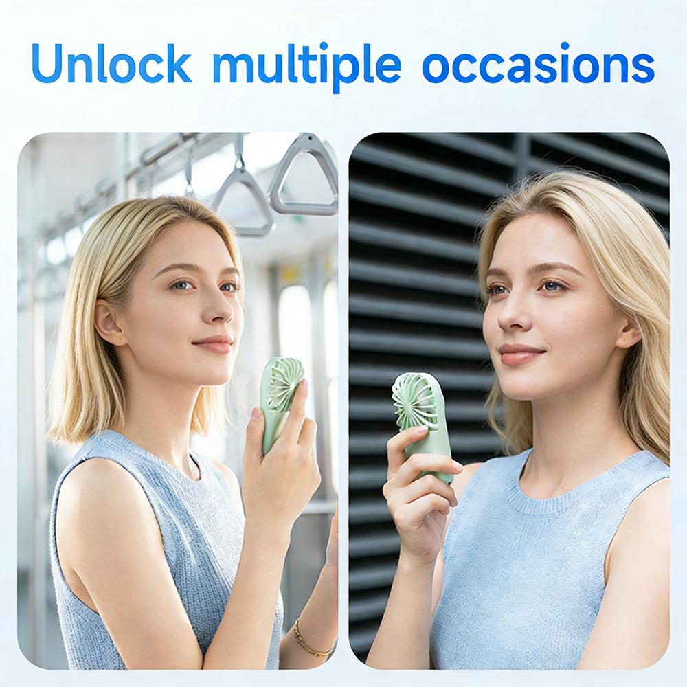 Xiaomi 1200mAh Handheld Mini Fan Powerful Small Personal Portable Speed Adjustable USB Rechargeable Eyelash Fan for Kids Girls Woman