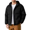Men's Oversized Casual Down Jacket With Long Sleeves And Hood