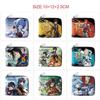 Genshin Impact Wallet for Men Women Short Bi-fold Zipper Wear-Resistant Large Capacity Student Coin Purse Card Holder