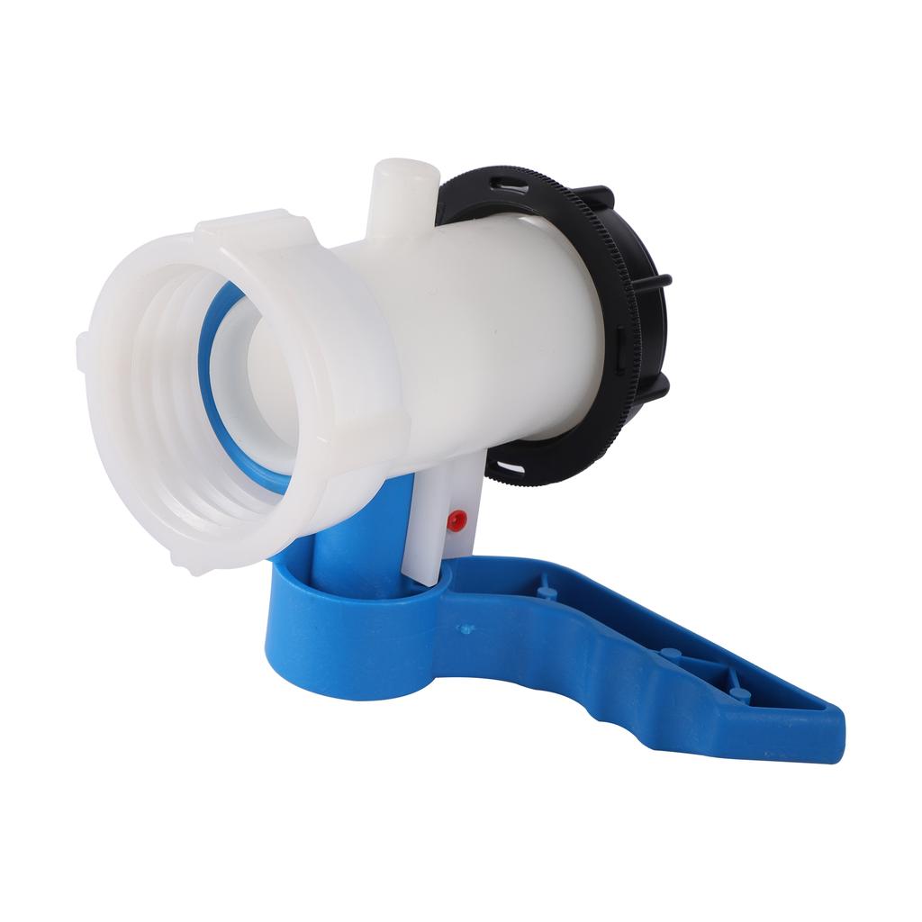 Plastic DN40/DN50/DN80 Active/Integrated Garden Butterfly Valve For IBC Water Tank Container 1000L Switch IBC Tank Adapter