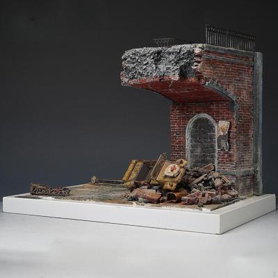 1/35 Köprü Yapımı Model Mimari Sahne Mikro Peyzaj Kendin Yap Montaj