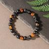Festive Gifts Natural Tiger Eye Lava Rock Matte Onyx Beaded Bracelet Minimalist Fashion Jewelry Suitable For Daily Wear And Gifting